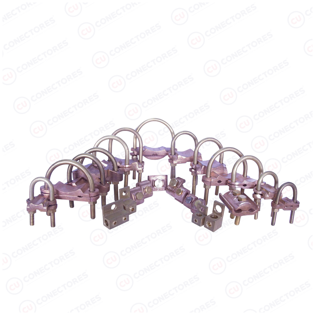 Conector Mecánico en cobre tipo GAR Tubo: 3 1/2" . Calibre conductor: 8 Sol - 4 Awg